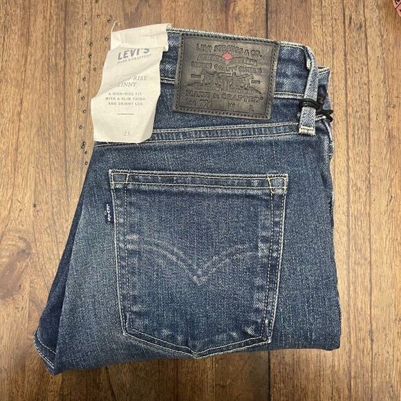 Levi’s Made & Crafted 721 High Rise Skinny Ankle Jeans - RARE - Picture 3 of 12